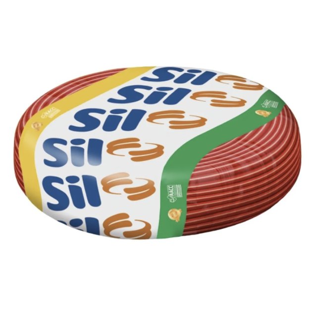 Rolo de cabo flexível Flexsil vermelho